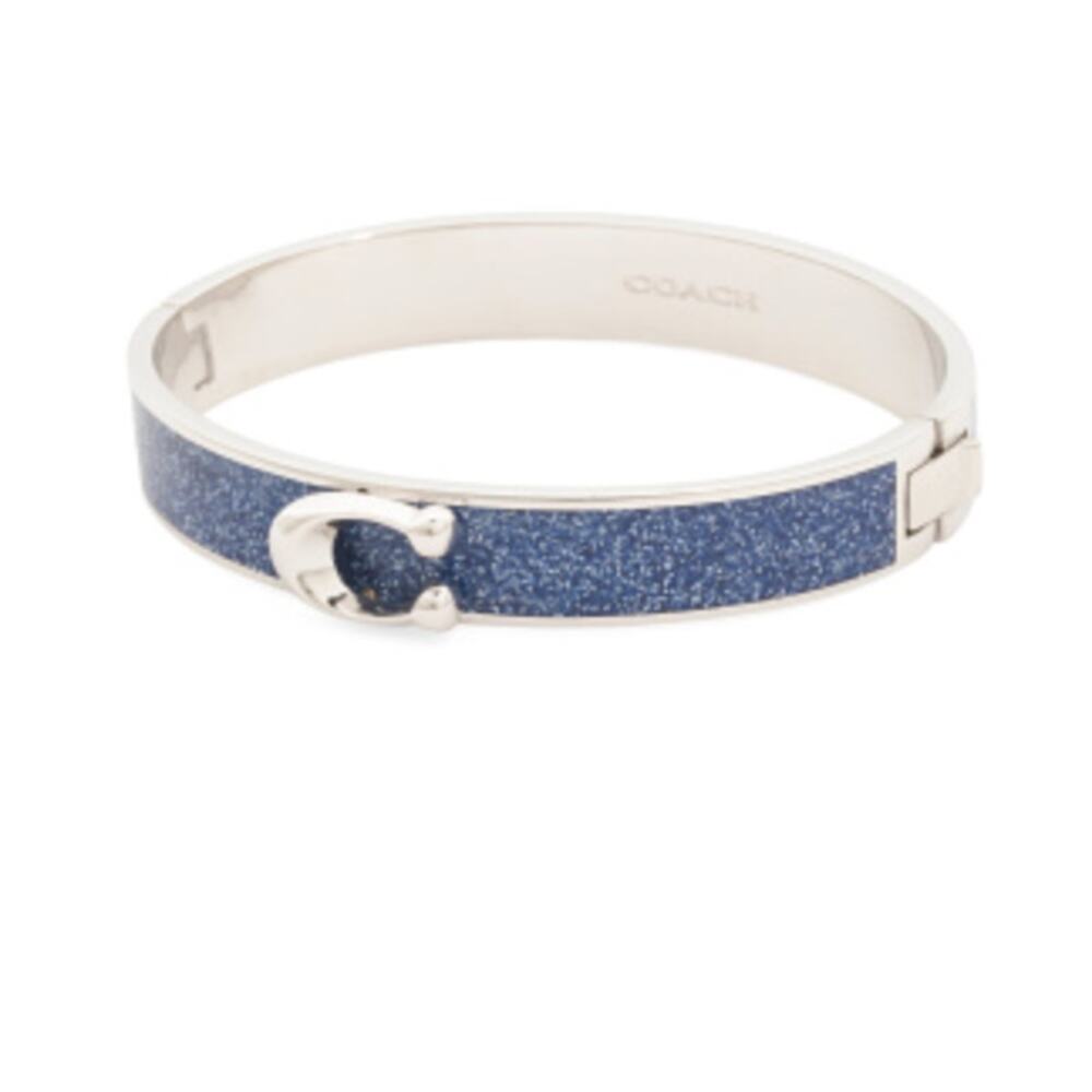 NOT AVAILABLE NWT Coach designer silver bangle bracelet - Picture 3 of 5